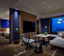 Двухместный люкс с видом на город двуспальная кровать в Hyatt Centric Kanazawa