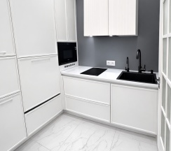 1-комнатные апартаменты с 1 двуспальной кроватью, 28.8 м², цокольный этаж в Апартаменты на Ветеранов