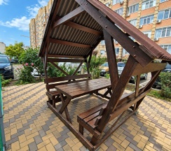 3-местные 1-комнатные апартаменты с 1 двуспальной кроватью, 25 м², 1 этаж в Однокомнатная квартира, ул. Свободы, 38/2