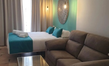 Двухместная студия двуспальная кровать в Hotel y Apartamentos Doña Lola