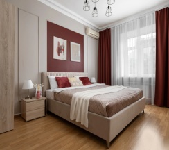 Апартаменты с 2 комнатами с балконом и с видом на город в GM Apartments