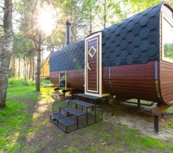 A-Frame № 2 (оснащение дома, стоимость купели и бани см. Подробнее) в Les holidays