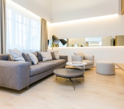 Люкс коттедж Comfort с красивым видом из окна в Ладожская Усадьба