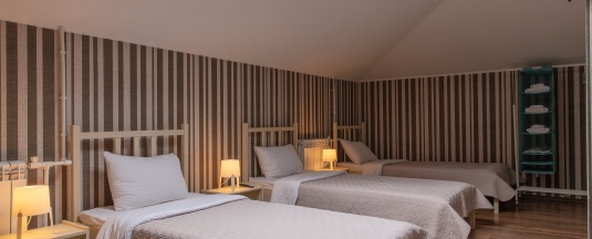 Трехместный однокомнатный номер "Стандарт" в мансарде в Panfilof