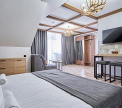 Студия четырёхместная с мини-кухней и балконом в Астра де Роза