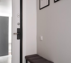 Апартаменты студия с 1 двуспальной кроватью в Apartments Private (Апартментс Прайвит) на шоссе Волоколамское