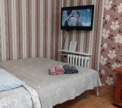 Двухместные апартаменты Standard с балконом (двуспальная кровать) в Квартира на Советской улице 9