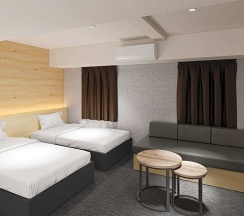 Двухместный номер Standard 2 отдельные кровати в Natural Hot Springs Spa Hotel Hananoi Osaka