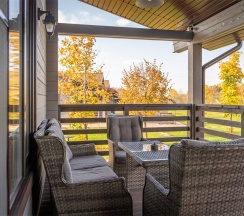 Дуплекс с двумя спальнями и террасой в Лепота