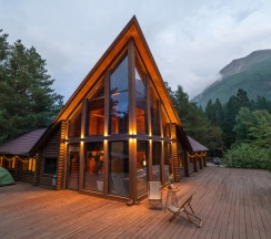 Шале с террасой Grand в Skazka Lodge