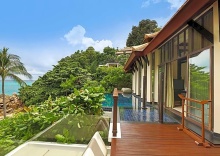 Двухместная Pool Villa с частичным видом на океан двуспальная кровать в Banyan Tree Samui