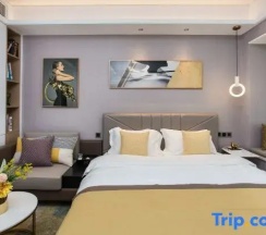 Двухместный номер Executive с балконом двуспальная кровать в Yidiandian Hotel Apartment (Shenzhen International Convention And Exhibition Center)
