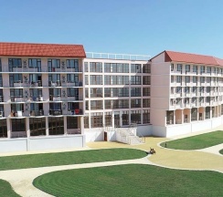 Семейный номер на троих-четверых гостей без балкона и видом во двор (корпус Б) в Оптимист