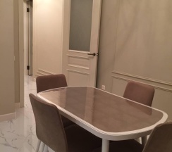 2-комнатные апартаменты люкс с 1 двуспальной кроватью и диваном с видом на море в Apart Ru Hotel