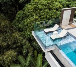 Двухместный полулюкс с бассейном with ocean view двуспальная кровать в Trisara Villas & Residences Phuket