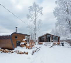 Barnhouse 4 | Баня и банный чан на территории в Берёзовая роща