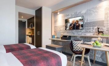 Двухместная студия Executive 2 отдельные кровати в Citadines Arnulfpark Munich