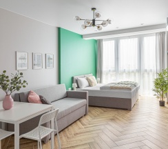 Апартаменты Делюкс двуспальная кровать в Апарт-отель Nordy Homes Minsk