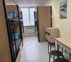 Кровать в общем номере в Хостел на Холмской