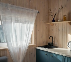 Коттедж премиум с 1 двуспальной кроватью в Лесной переулок