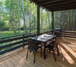 Улучшенный дом с двумя спальнями и купелью в Opushka house Новожилово