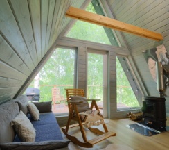 Дом A-frame с чаном в Urman Camp