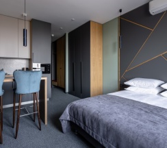 Апартамент 5 - Делюкс  с панорамным видом на Парк Победы (с душем) в Ap-in aparts