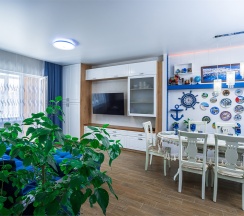 Евродвушка 65 кв.м. район Толстый мыс, на берегу открытого моря ,ул. Южная д. 35 в Милка