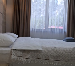 Двухместный номер 1 этаж Стандарт с видом на горы двуспальная кровать в Девичьи косы