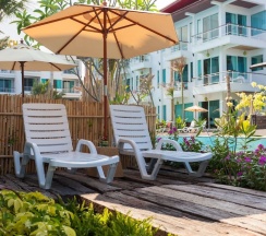Трёхместный номер Deluxe с балконом в The samui beach resort