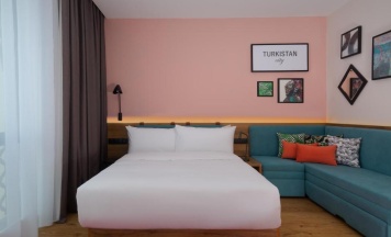 Двухместный номер для гостей с ограниченными возможностями двуспальная кровать в Hampton by HILTON