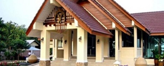 Двухместное бунгало с видом на бассейн двуспальная кровать в Pang Rujee Resort