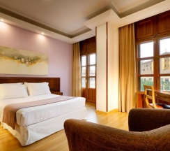 Двухместный номер с видом на город 2 отдельные кровати в Hotel Arco Elvira