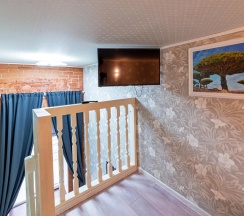 Двухместные апартаменты Дуплекс (двуспальная кровать) в Apartaments Chernoe Derevo 