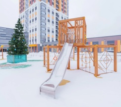 Студия с балконом в Небесный сад
