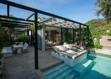 Двухместная Pool Villa beachfront двуспальная кровать в Rosewood Phuket