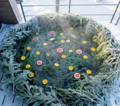 Дом чёрный люкс с банным чаном №10. Береговая линия. Можно с собаками в Трофимов Берег