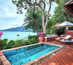 Семейный люкс с 2 комнатами seafront двуспальная кровать в Renaissance Koh Samui Resort & Spa