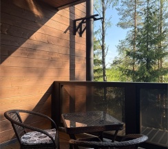 Super Лодж с 2 спальнями, баней и купелью, с видом на озеро в Пасторское озеро