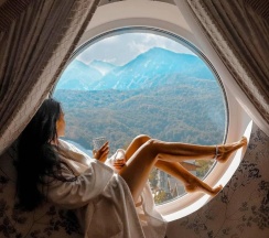 Супериор в мансарде с видом на горы в Hills Polyana hotel&SPA