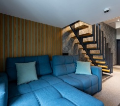 Апартамент 16 Дизайнерский двухуровневый лофт для 2-4 гостей с видом на Москву (с душем) в Ap-in aparts