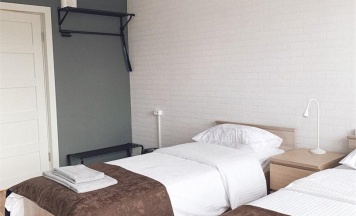 Номер эконом стандарт с 5 односпальными кроватями в Welcome Inn