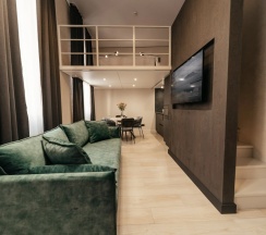 Апартаменты Дуплекс с красивым видом из окна в City apartments-deluxe room