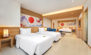 Четырёхместный номер Premium Family с видом на океан в Курортный отель Da Nang Mikazuki Japanese Resorts and Spa