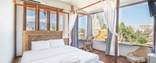 Номер Deluxe с видом на горы в Sri Chiang Yeun Boutique House