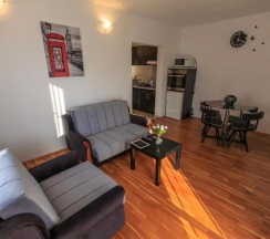 Апартаменты c 1 комнатой с балконом и с видом на море в Apartmani Nica