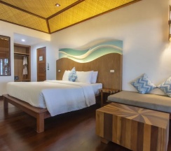 Коттедж Deluxe с балконом и рядом с пляжем в Tup Kaek Sunset Beach Resort