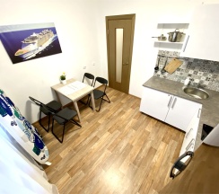 "Baltic Sunset" Однокомнатная квартира с видом на Финский залив (Метро Ленинский проспект/Автово, 10 минут на транспорте) в Rauktis apartments