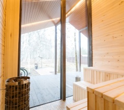 Дом с камином и сауной (до 8 гостей) МИНОС в Berloga Country Resort
