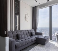 60 этаж вид на закат с высоты 250 метров в Heaven Apartments